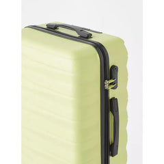 Max fashion Textured Hardcase Trolley Bag with Retractable Handle yellow