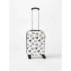 Max fashion All-Over Mickey Mouse and Friends Print Hardcase Trolley Bag with Retractable Handle white