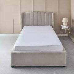 Max fashion Bristol Polycotton Twin Fitted Sheet - 120x200+25 cm white