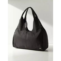 MAX FASHION Plain Hobo Bag with Zip Closure-Black