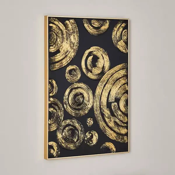 Max fashion Walmer Abstract Framed Foil Clear Painting Wall Art - 62x4.5x92 cm