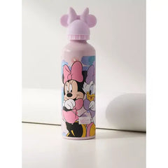 Minnie Mouse and Daisy Duck Print Water Bottle - 750 ml pink