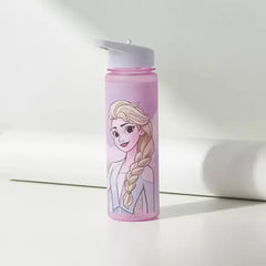 Frozen Print Sipper Water Bottle with Handle - 750 ml pink