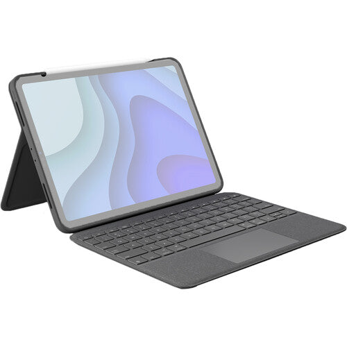 Logitech Slim Folio case keyboard for iPad (5th and 6th GN ) UK Version Keyboard (920-009024)- Graphite Gray