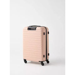 Max fashion Textured Hardcase Trolley Bag with Wheels and Retractable Handle pink