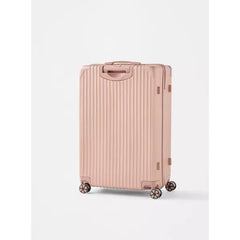 Max fashion Textured Hardcase Trolley Bag with Retractable Handle pink
