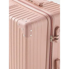 Max fashion Textured Hardcase Trolley Bag with Retractable Handle pink