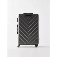 Max fashion Textured Hardcase Trolley Bag with Wheels and Retractable Handle black