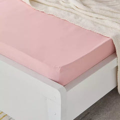 Max fashion Essential Solid Cotton Single Fitted Sheet - 90x200+36 cm