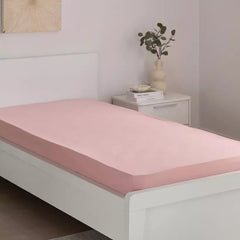 Max fashion Essential Solid Cotton Single Fitted Sheet - 90x200+36 cm