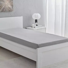 Max fashion Hamilton Stripe Satin Cotton Single Fitted Sheet - 90x200+36 cm gray