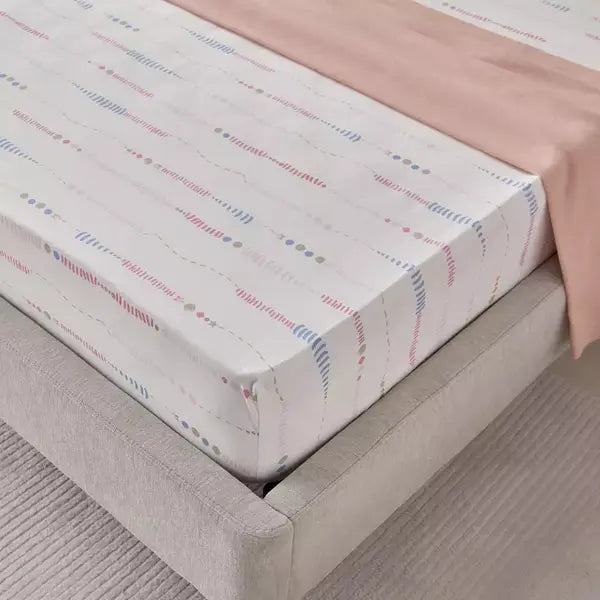 Max fashion Ivy Meadows Blossom Twin Cotton Fitted Sheet - 120X200+25 cm multicolor