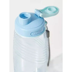 Textured Water Bottle with Spout Lid and Wristlet Strap - 700 ml blue