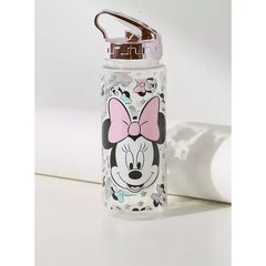 Minnie Mouse Print Sipper Water Bottle - 750 ml pink