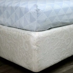 Max fashion Malta Pixel Printed Cotton Single Fitted Sheet - 90x200+33 cm blue