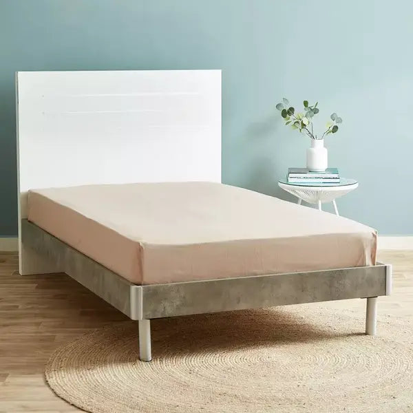 Max fashion Ballina Solid Cotton Twin Flat Sheet - 170x260 cm