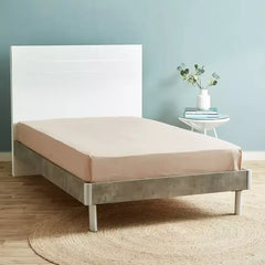 Max fashion Ballina Solid Cotton Twin Flat Sheet - 170x260 cm