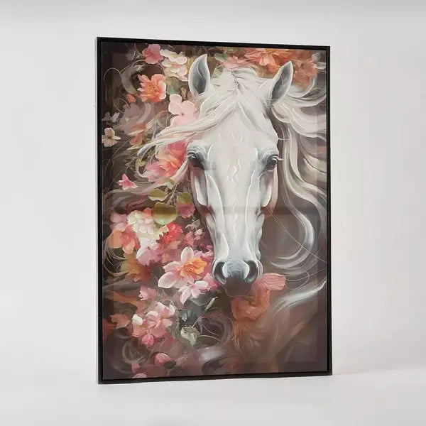 Max fashion Ersel Horse Face Canvas Hand Painting - 50x70x2.5 cm