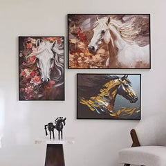 Max fashion Ersel Horse Face Canvas Hand Painting - 50x70x2.5 cm