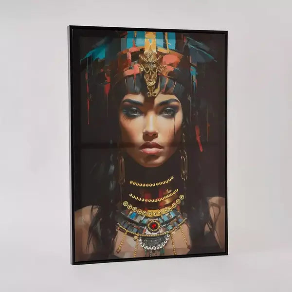 Max fashion Ersel Girl Canvas with Hand Painting - 50x70x2.5 cm