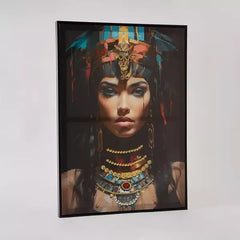 Max fashion Ersel Girl Canvas with Hand Painting - 50x70x2.5 cm