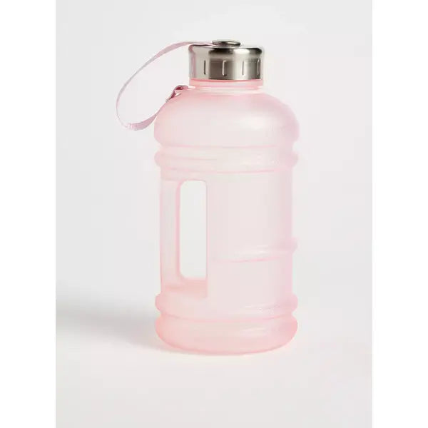Plain Water Bottle with Handle - 1 L Pink