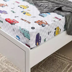 Max fashion Cars Ready for Road Single Fitted Sheet - 90x200+25 cm multicolor