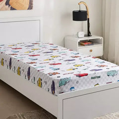 Max fashion Cars Ready for Road Single Fitted Sheet - 90x200+25 cm multicolor
