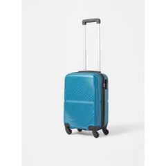 Max fashion Textured Hardcase Trolley Bag with Retractable Handle blue
