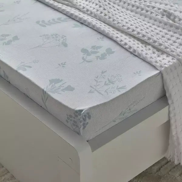 Max fashion Albania Jimo Polycotton Single Fitted Sheet - 90x200+25 cm blue