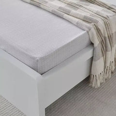 Max fashion Albania Oran Polycotton Single Fitted Sheet - 90x200+25 cm gray