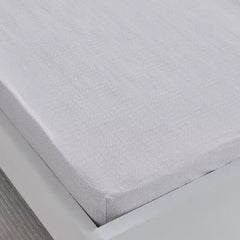 Max fashion Albania Oran Polycotton Single Fitted Sheet - 90x200+25 cm gray
