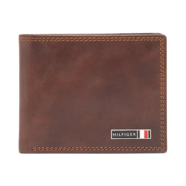 Tommy Hilfiger Men's Slim Bifold RFID Leather Wallet