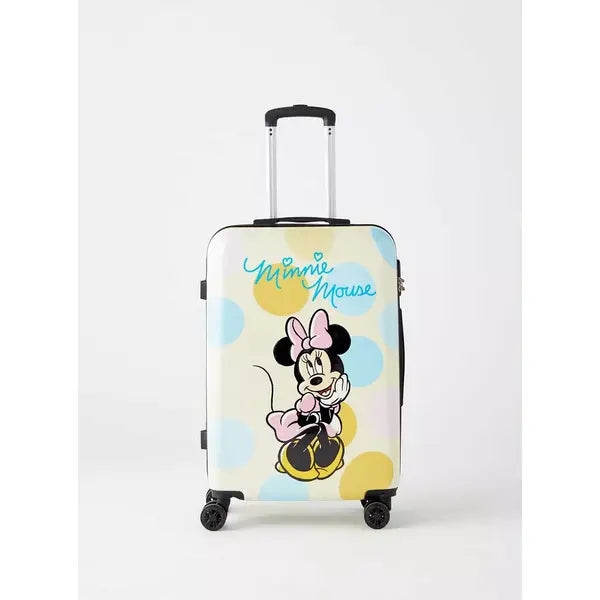 Max fashion Minnie Mouse Print Hardcase Trolley Bag with Retractable Handle