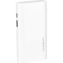 Chargeworx 10000 mAh Dual USB Slim Power Bank With Airpod Holder (CX6866WH) - White
