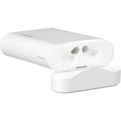 Chargeworx 10000 mAh Dual USB Slim Power Bank With Airpod Holder (CX6866WH) - White