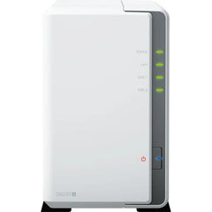 Synology DiskStation DS223j 2-Bay NAS Enclosure - Diskless Network Attached Storage Server for Home File Sharing & Backup