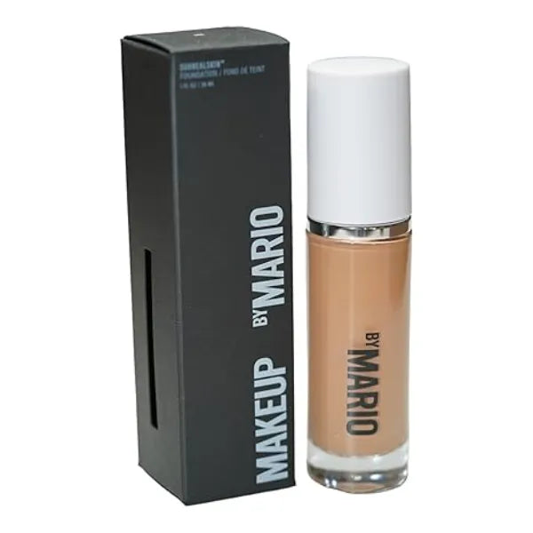 MAKEUP BY MARIO SurrealSkin Liquid Foundation, Liquid Formula, Vegan, Long wearing coverage, Hydrating, Natural Finish, Size 30 mL