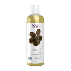 NOW Foods Solutions, Jojoba Oil, 100% Pure Moisturizing, Multi-Purpose Oil for Face, Hair and Body