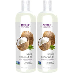 NOW Foods Solutions, Liquid Coconut Oil, Light and Nourishing, Promotes Healthy-Looking Skin and Hair