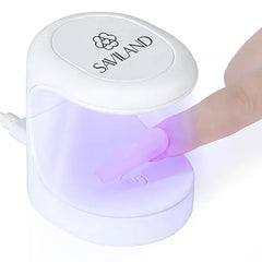 SAVILAND Mini UV Nail Lamp Quick Dry Flash Cure Lamp Gel Nail Lamp 16W Portable UV Light for Gel Nails lampara uv/led para uñas de Gel Nail Extension UV LED Lamp for Manicure Starters DIY Nail Art