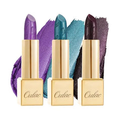 Oulac Lipstick for Women with Metallic 3D Shine Lightweight Hydrating Formula, High Impact Lip Color, Vegan Beauty, Full Coverage Lip Makeup