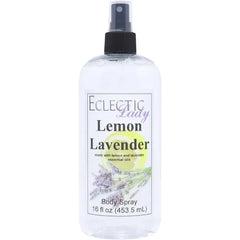 Eclectic Lady Lemon Lavender Body Spray, Body Mist for Women with Clean, Light & Gentle Fragrance, Cologne with Soft, Subtle Aroma For Daily Use