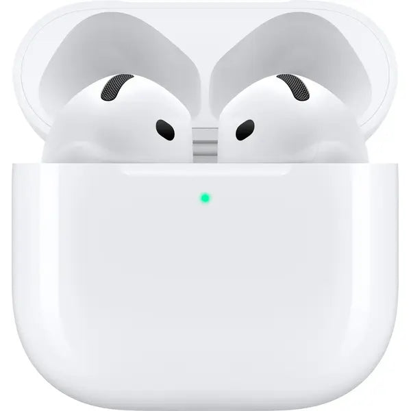 Apple AirPods (4th Gen) with Active Noise-Canceling Earbuds with USB-C Charging Case (MXP93LL/A) – White