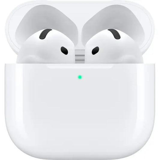 Apple AirPods (4th Gen) with Active Noise-Canceling Earbuds with USB-C Charging Case (MXP93LL/A) – White