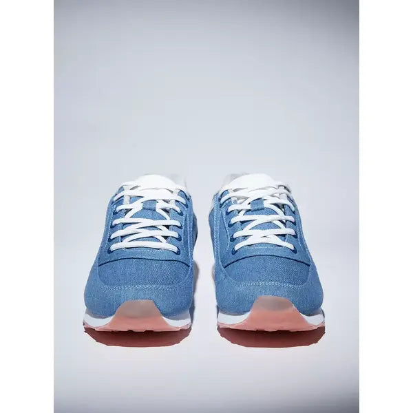 Denim Lace-Up Sports Shoes