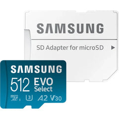 Samsung Evo Select Micro SD Memory Card With Adapter 160MB/S