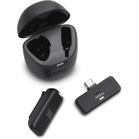 JBL Quantum Stream Wireless USB‑C Clip‑On Microphone (JBLSTRMWLUSBCBLK) – Black