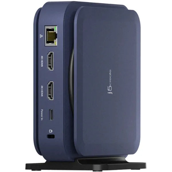j5create USB-C 11-in-1 Dual 4K HDMI Docking Station (JCD3198) - Dark Blue