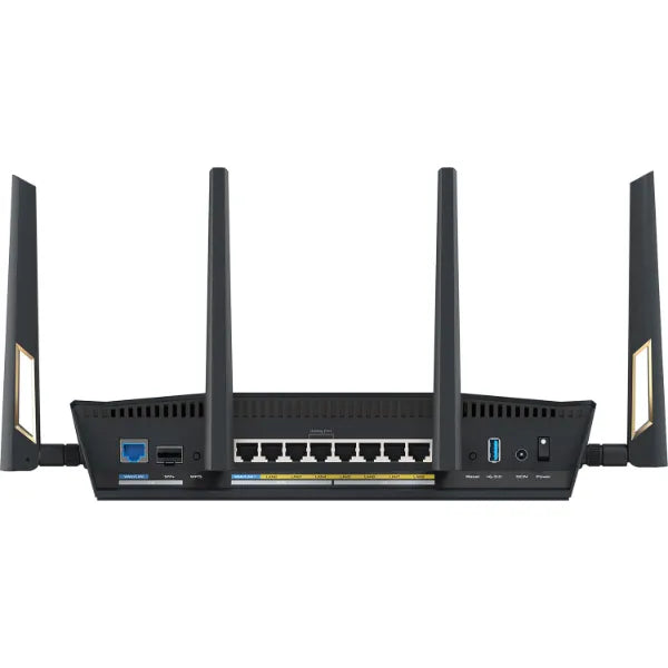 ASUS RT-BE88U BE7200 Dual-Band Wi-Fi 7 Extendable Router, 7200 Mbps, Dual 10G Ports, AiMesh Support